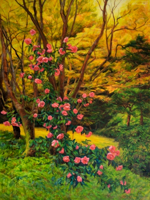 Magnolia, Oil Painting by Ann McLaughlin