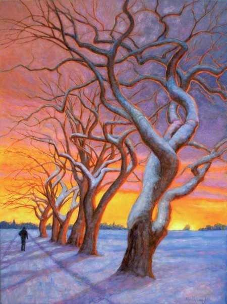 The Elms, Oil Painting by Ann McLaughlin