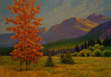 Fall on the Plains, Plein Aire Oil Painting by Ann McLaughlin