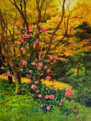 Magnolia, Oil Painting by Ann McLaughlin