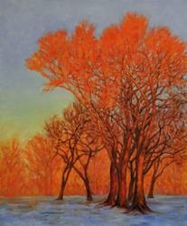 Orange Light, Oil Painting by Ann McLaughlin